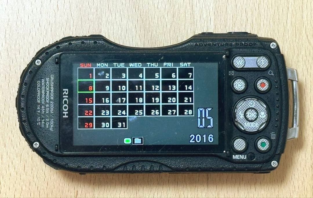 RICOH WG-4 デジタルカメラ USBケーブル、バッテリー付