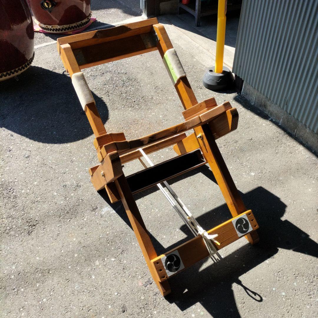 mura様　ご依頼商品　長胴太鼓　桶胴太鼓　斜め打ち太鼓台中古品③