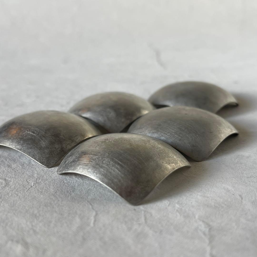 坂野友紀 箸置き/豆皿5枚セット 洋白希少 大人気