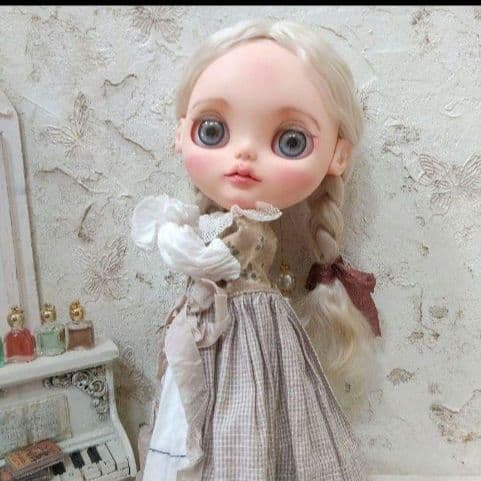 s*9様 値下げ中]ブライスドールカスタム&海外作家様アウトフィットセット モヘ