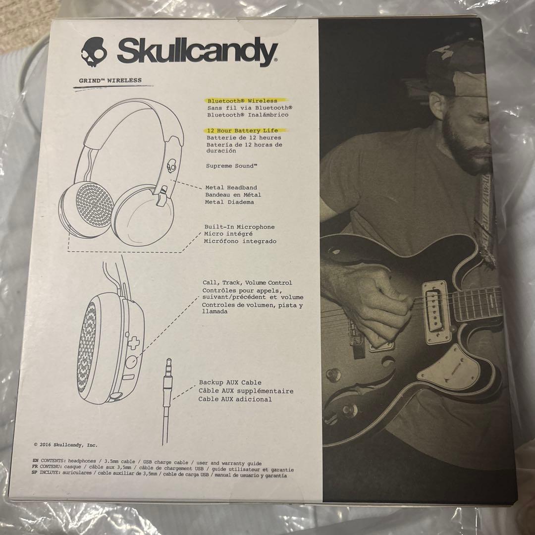 【新品未開封】Skullcandy GRIND ワイヤレスヘッドホン　S5GBW
