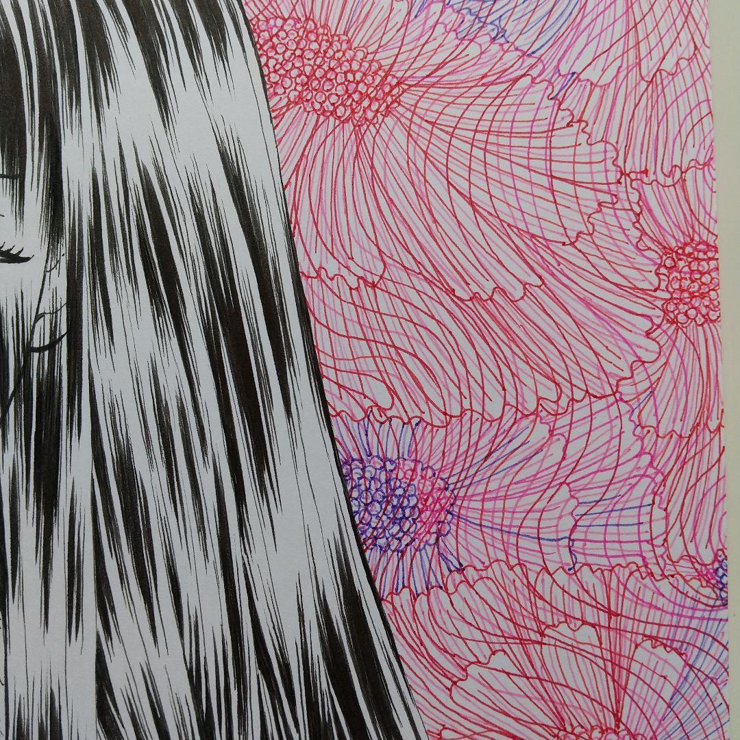 原画 「赤い花」