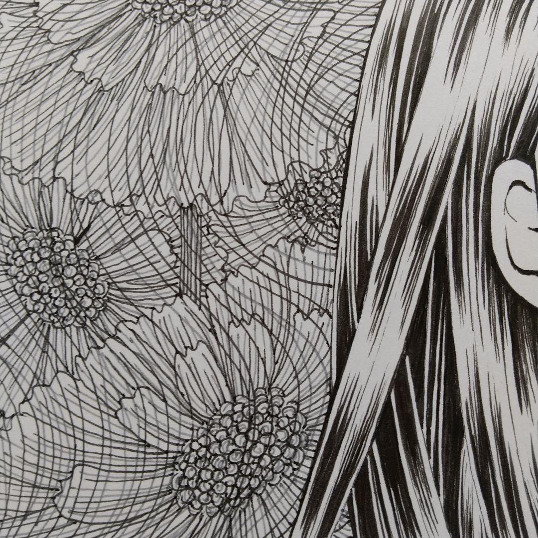 原画 「赤い花」