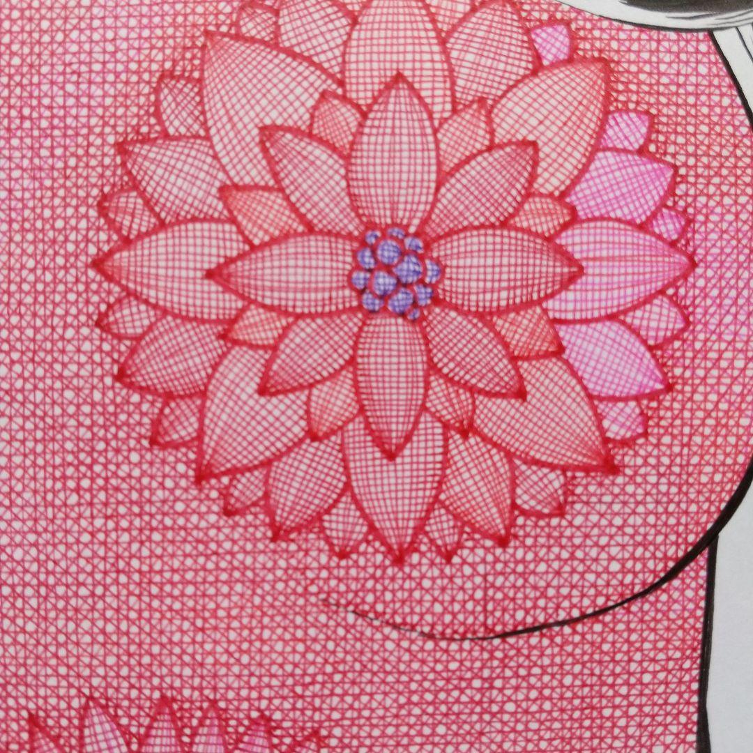 原画 「赤い花」