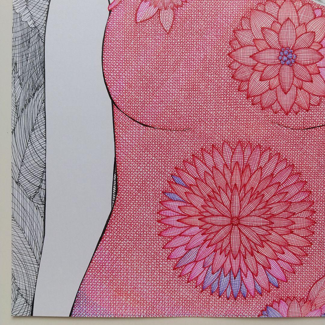 原画 「赤い花」