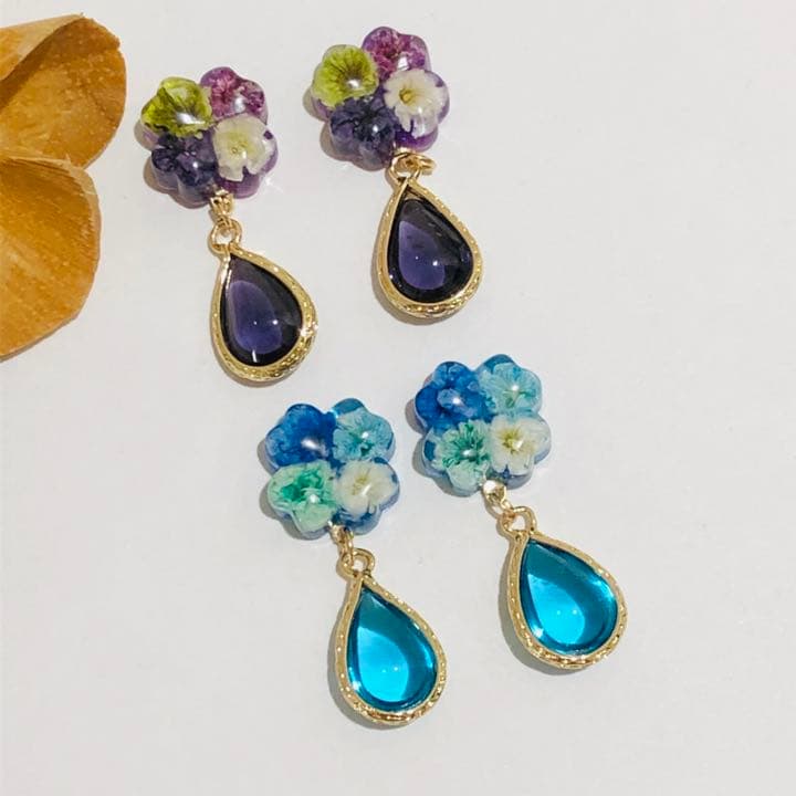 ✩.*˚lucky clover ピアス イヤリング