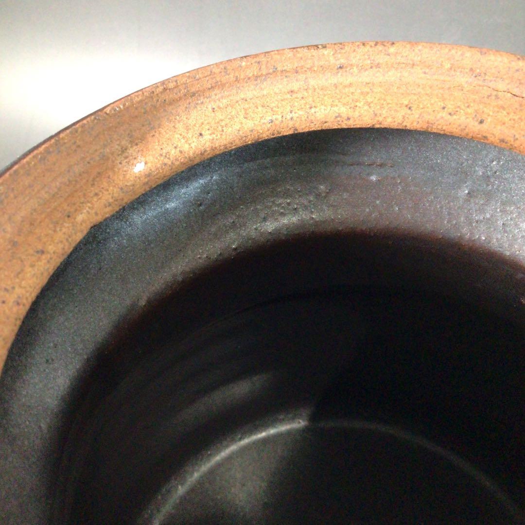 Ｓ９２　水指　『大谷焼』『元山窯造』『耳付水指』　共箱　茶道具