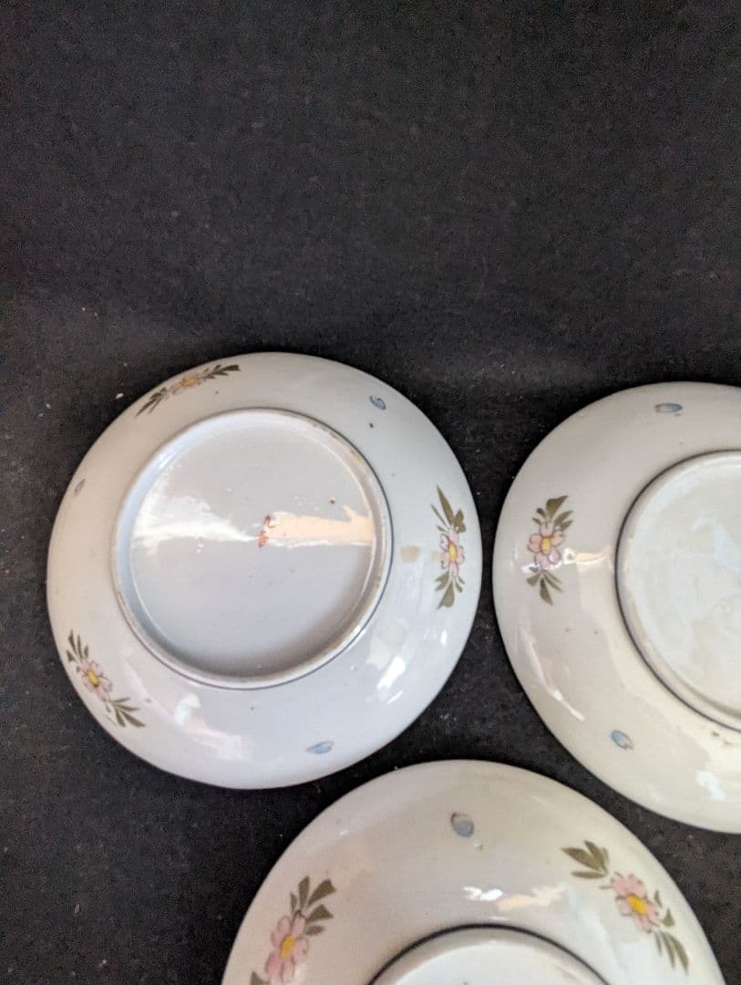 九谷焼の皿５客 古九谷