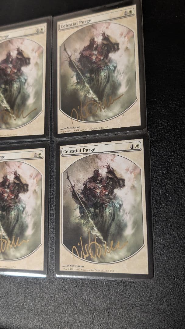 天界の粛清　テキストレス ４枚セット　サインド