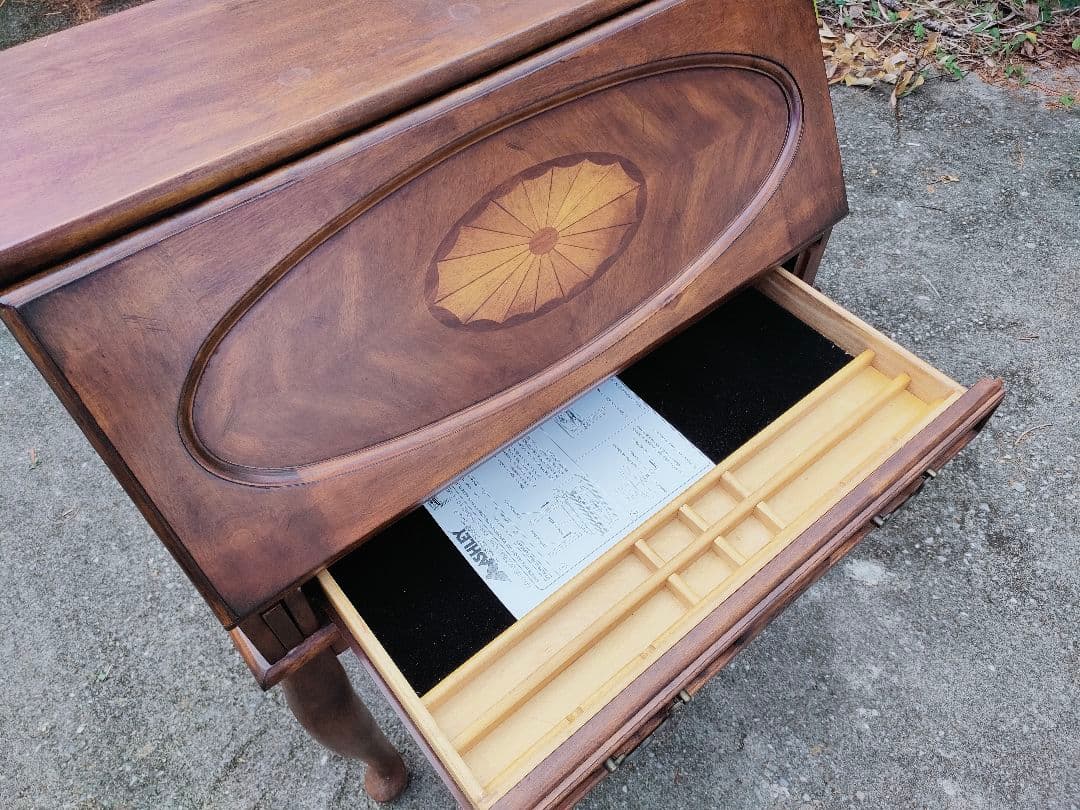 限定値下げ！アンティーク　ビンテージ　ライティングビューローデスク　猫足