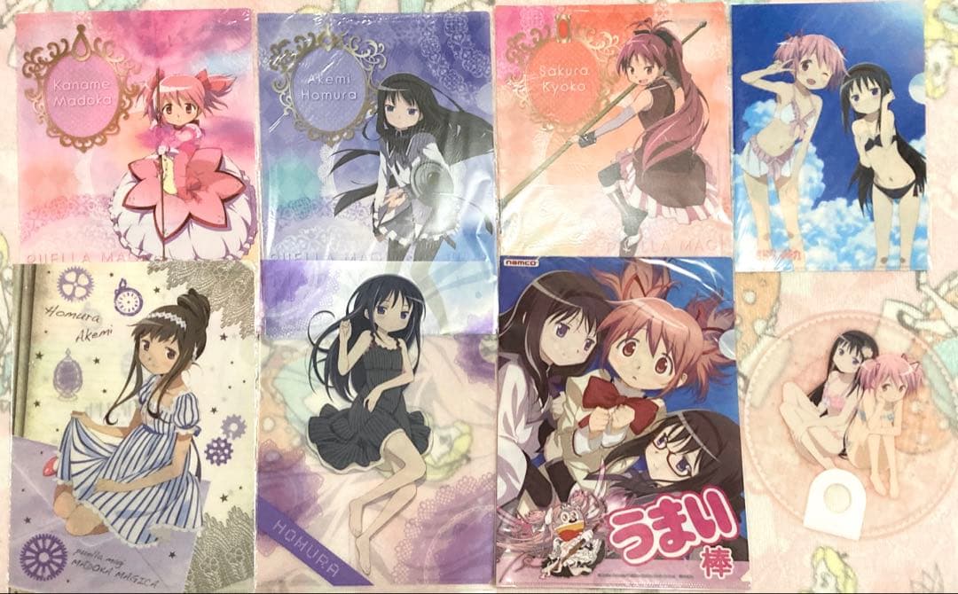 魔法少女まどかマギカ　ファイル　うちわ　イラストブック　まとめ売り　13点セット