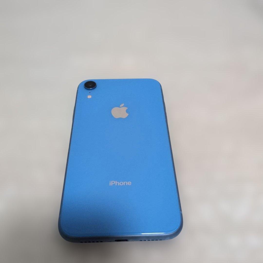【美品】 iPhone XR ブルー SIMフリー 箱付き