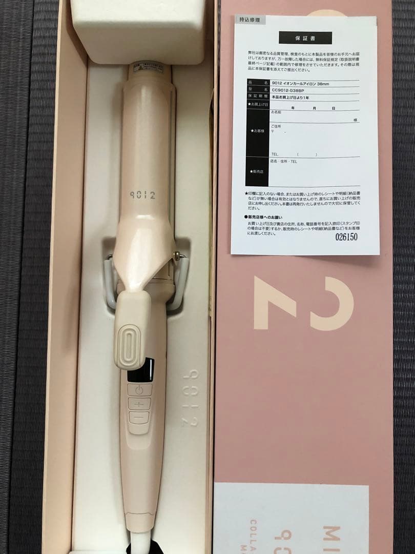 クレイツ 9012 ヘアアイロン 38mm ミチ コラボ MICHI