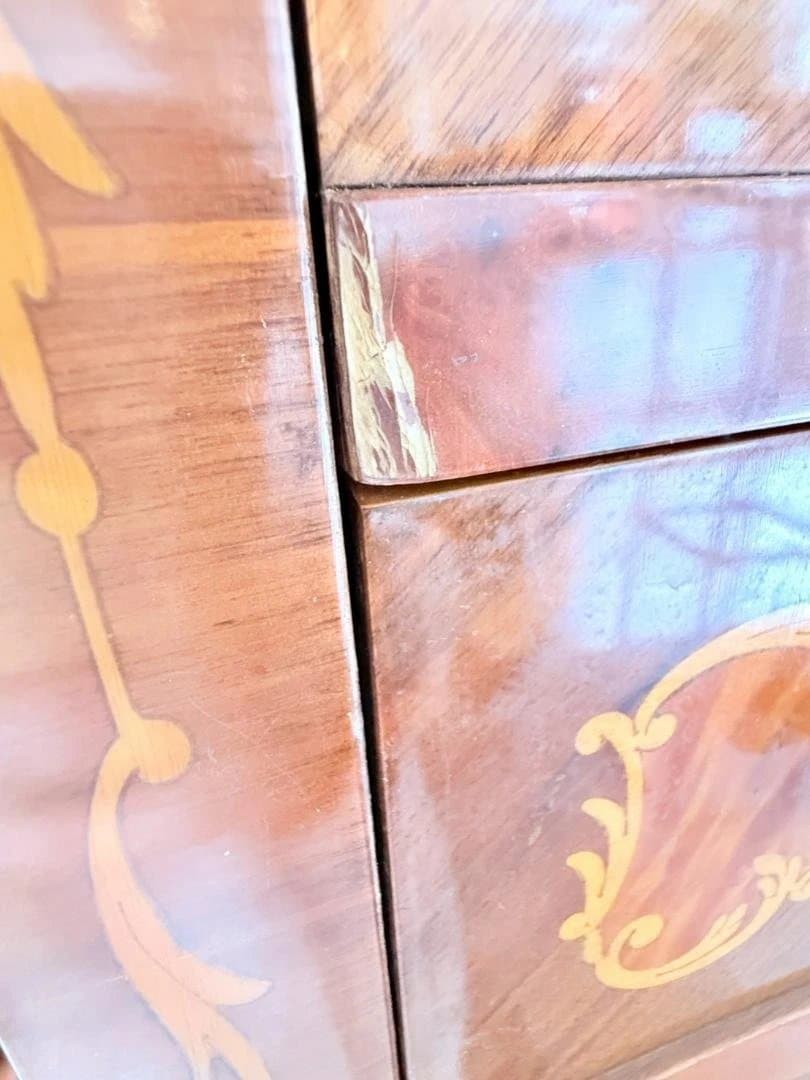 イタリア製 象嵌 チェスト 猫脚 アンティーク家具 ヨーロピアン クラシック