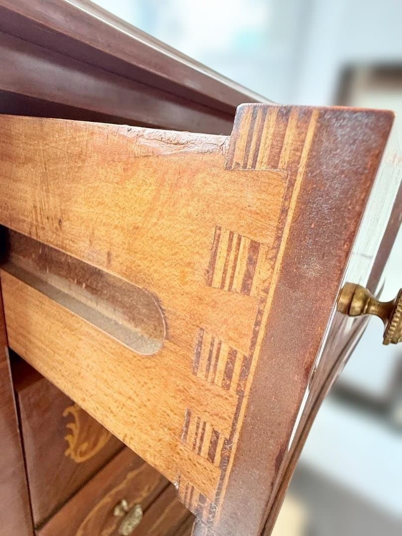 イタリア製 象嵌 チェスト 猫脚 アンティーク家具 ヨーロピアン クラシック