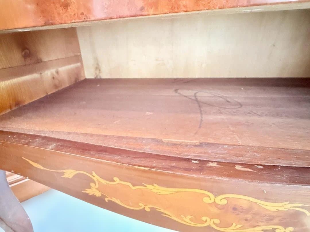 イタリア製 象嵌 チェスト 猫脚 アンティーク家具 ヨーロピアン クラシック