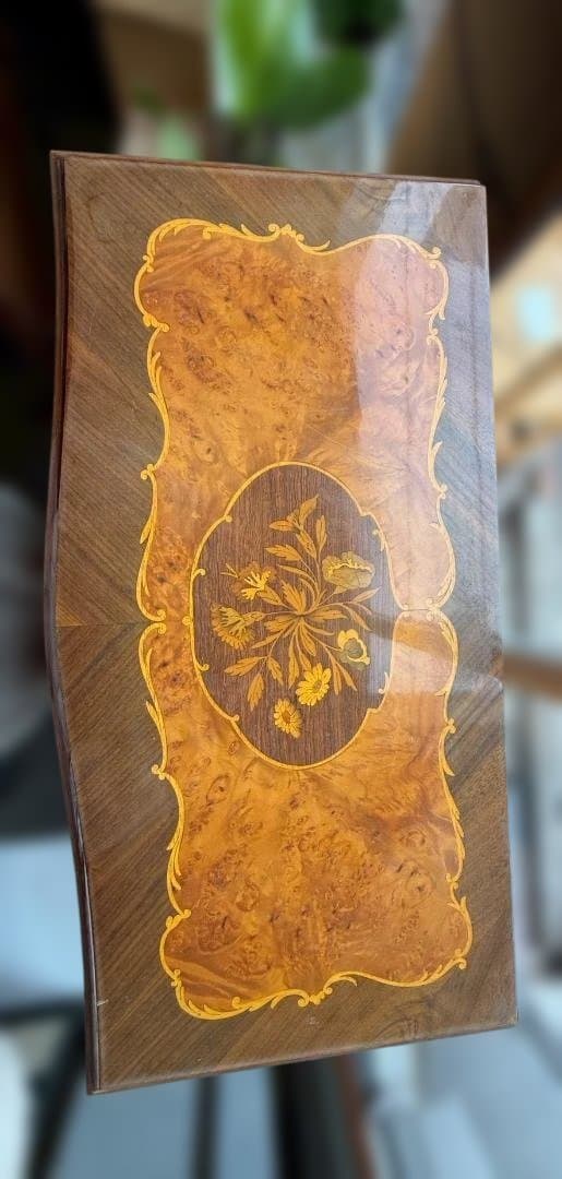 イタリア製 象嵌 チェスト 猫脚 アンティーク家具 ヨーロピアン クラシック