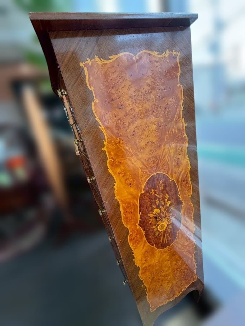 イタリア製 象嵌 チェスト 猫脚 アンティーク家具 ヨーロピアン クラシック