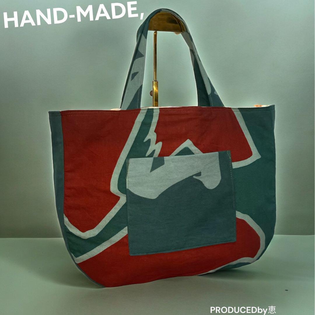 デカい大漁旗リメイクbag⑨人気商品♡美品♡レア♡希少♡リメイク♡現品限り