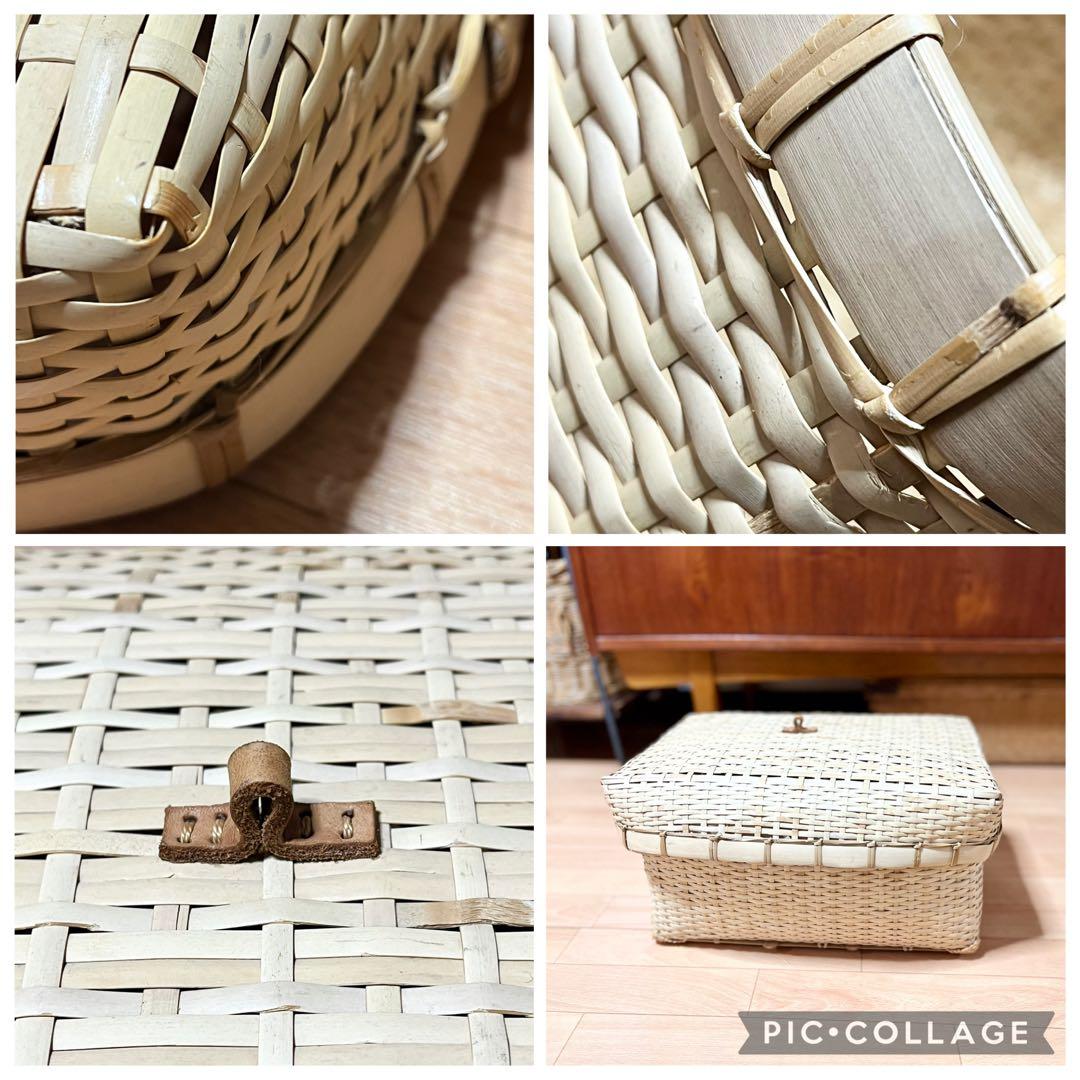 ワランワヤン　カゴ・蓋つきバスケット・竹かご・蓋つきカゴ