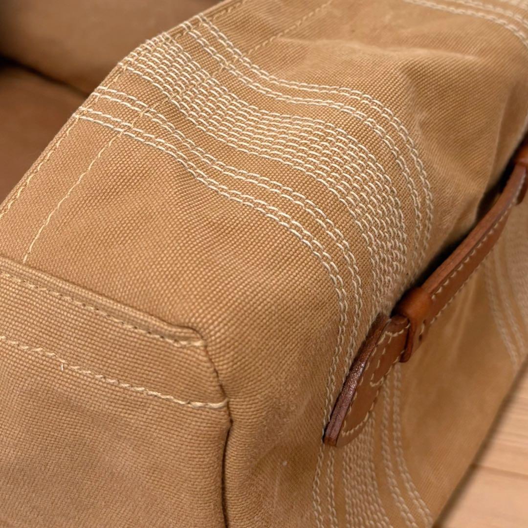 極美品　genten　ゲンテン　キャンバス × レザー　収納ボックス　ケース