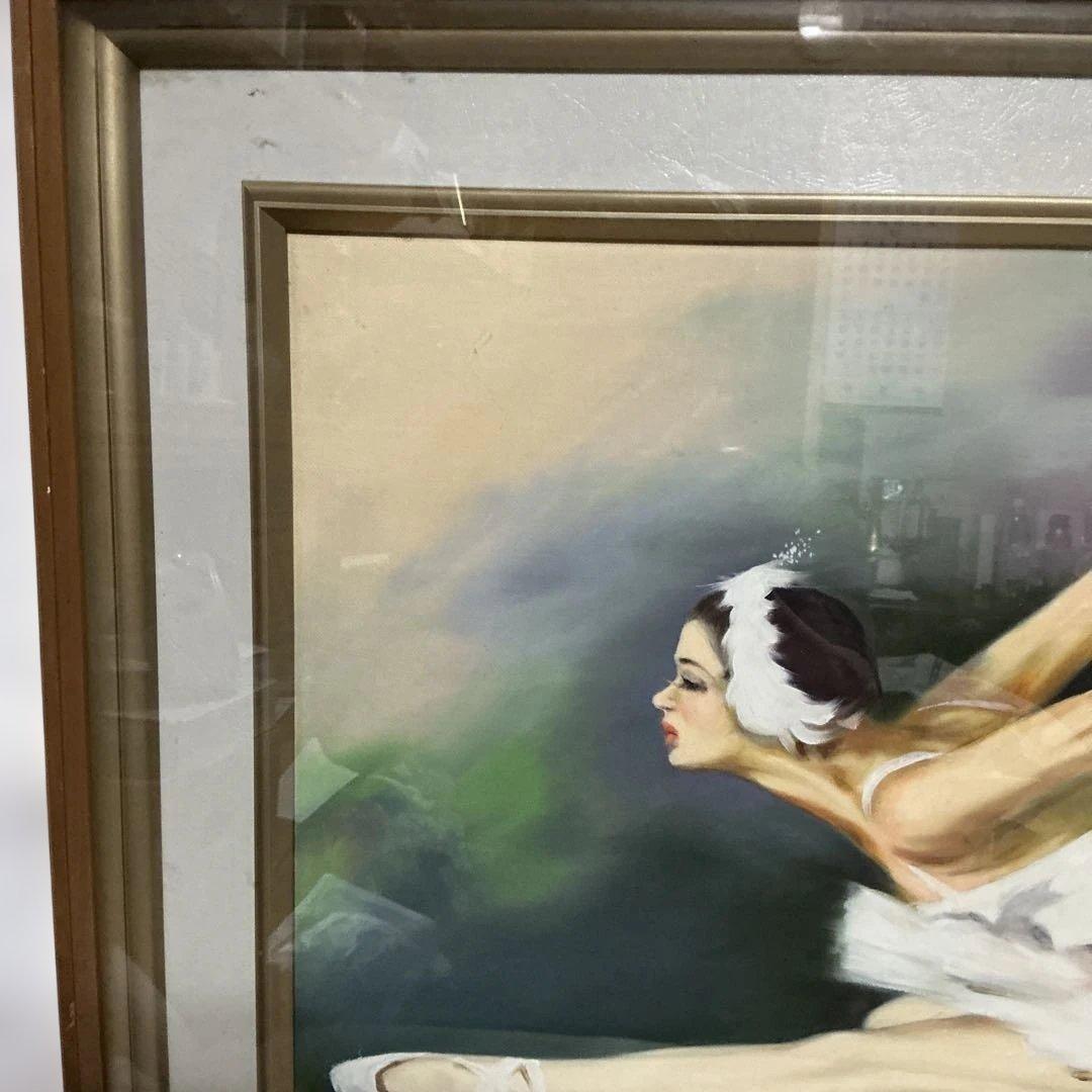 しんちゃんさん専用　【真作】　谷崎 勉　バレリーナ　油彩　油絵　人物　美術品