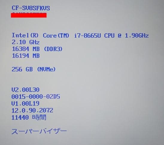 軽量コンパクト Panasonic CF-SV8