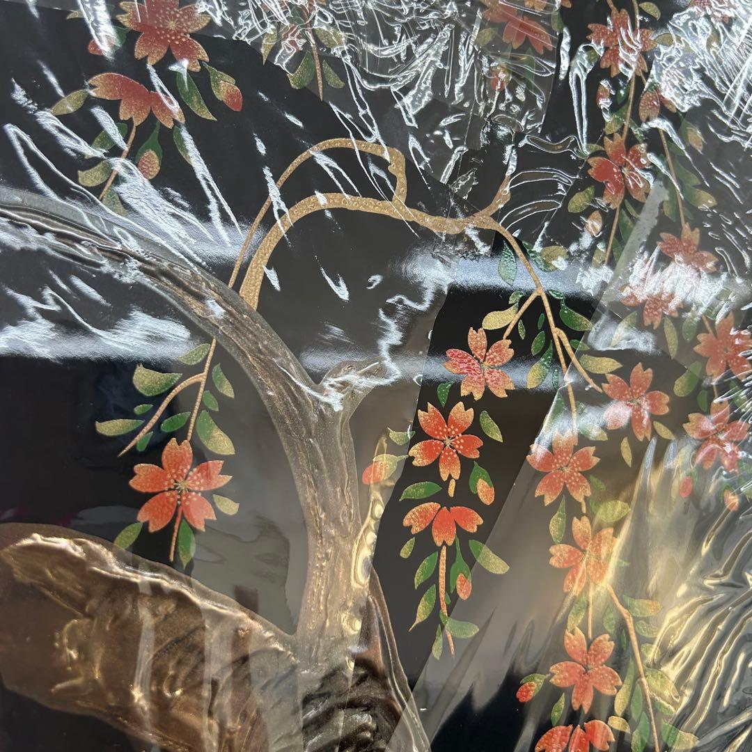新品　飾り羽子板　天侊作　上村　松園　お羽子板飾り台付き　束金蒔絵付き羽子板
