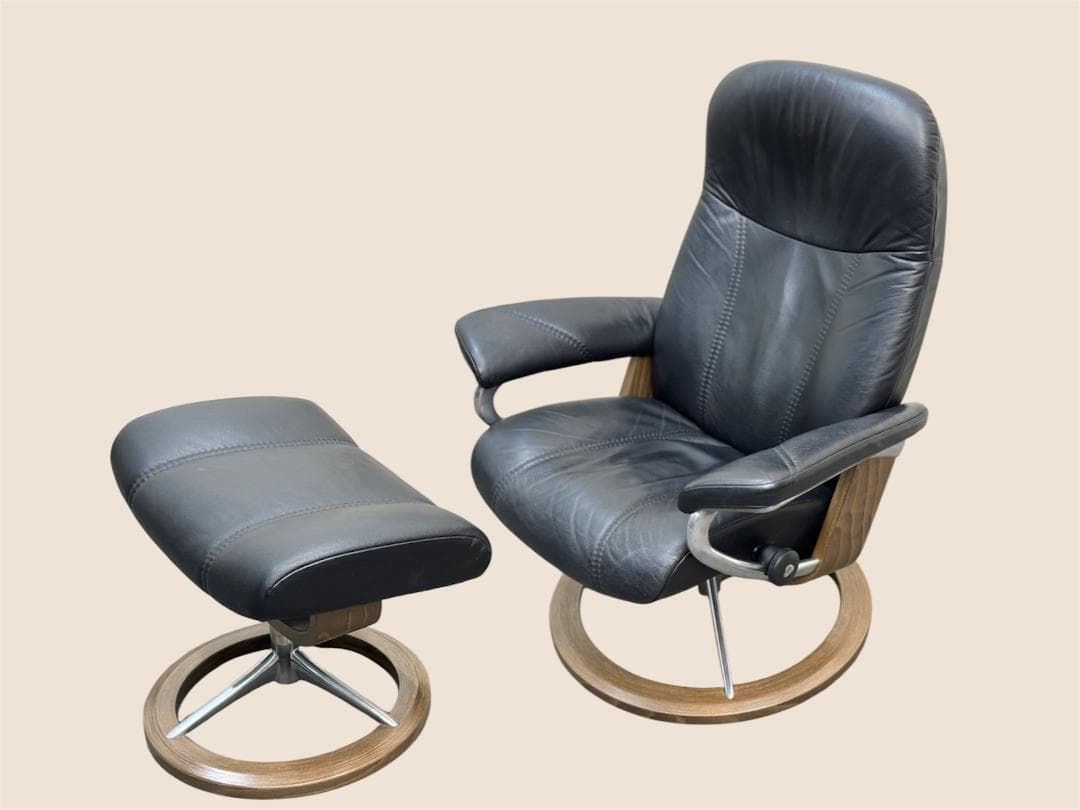 Stressless■ストレスレス　コンサルM　リクライニングソファ　オットマン