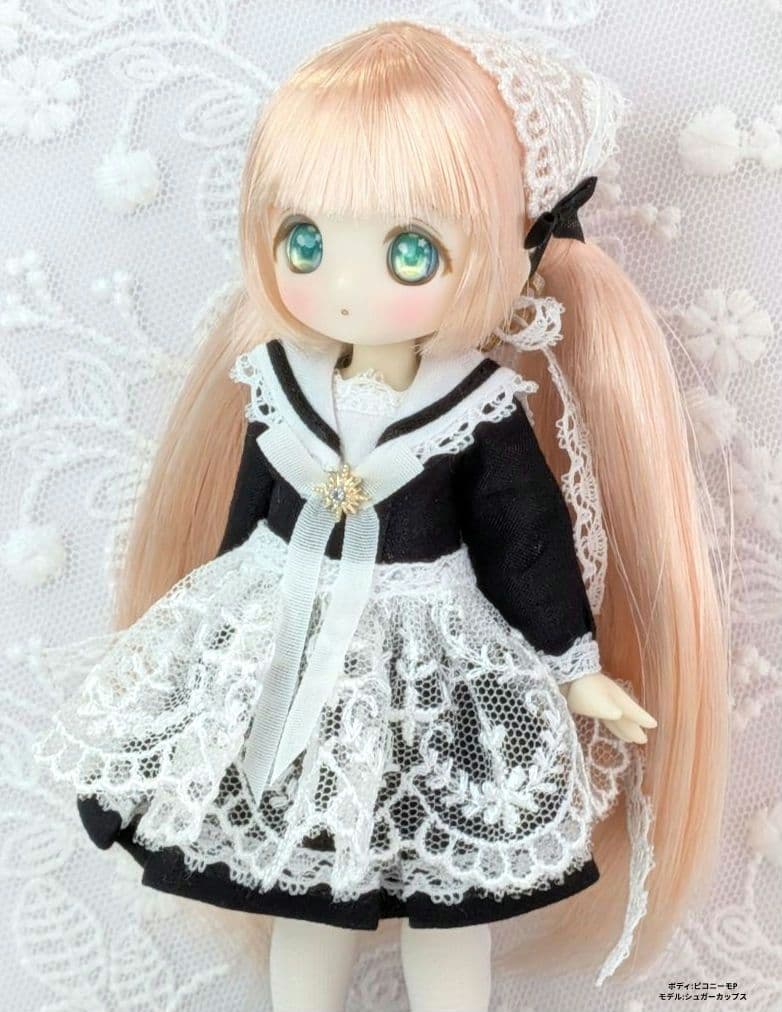 【ピコニーモP専用】レースセーラーワンピース ブラック 896