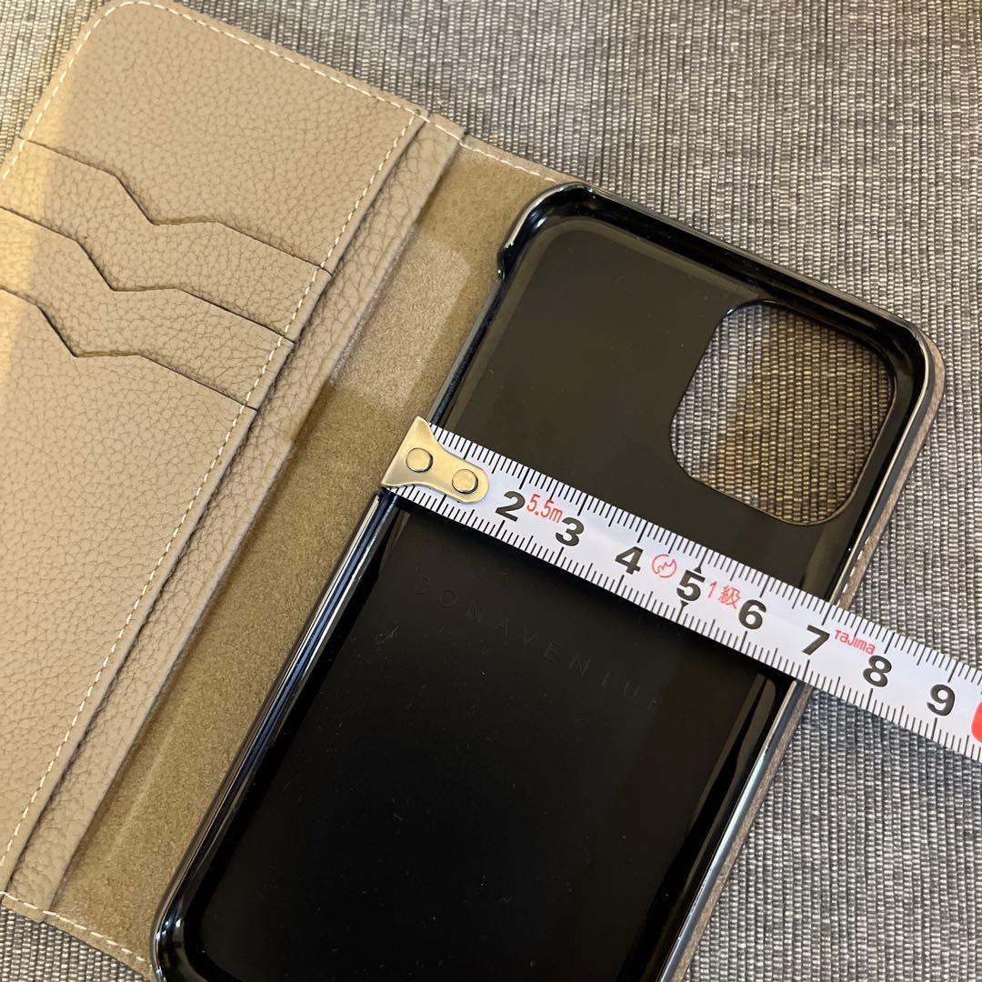 BONAVENTURAボナペンチュラ手帳型ケース iPhoneピンクトープ
