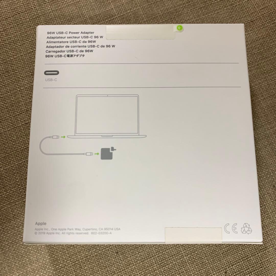 新品未開封Apple USB-C 96W電源アダプタ　PowerAdapter
