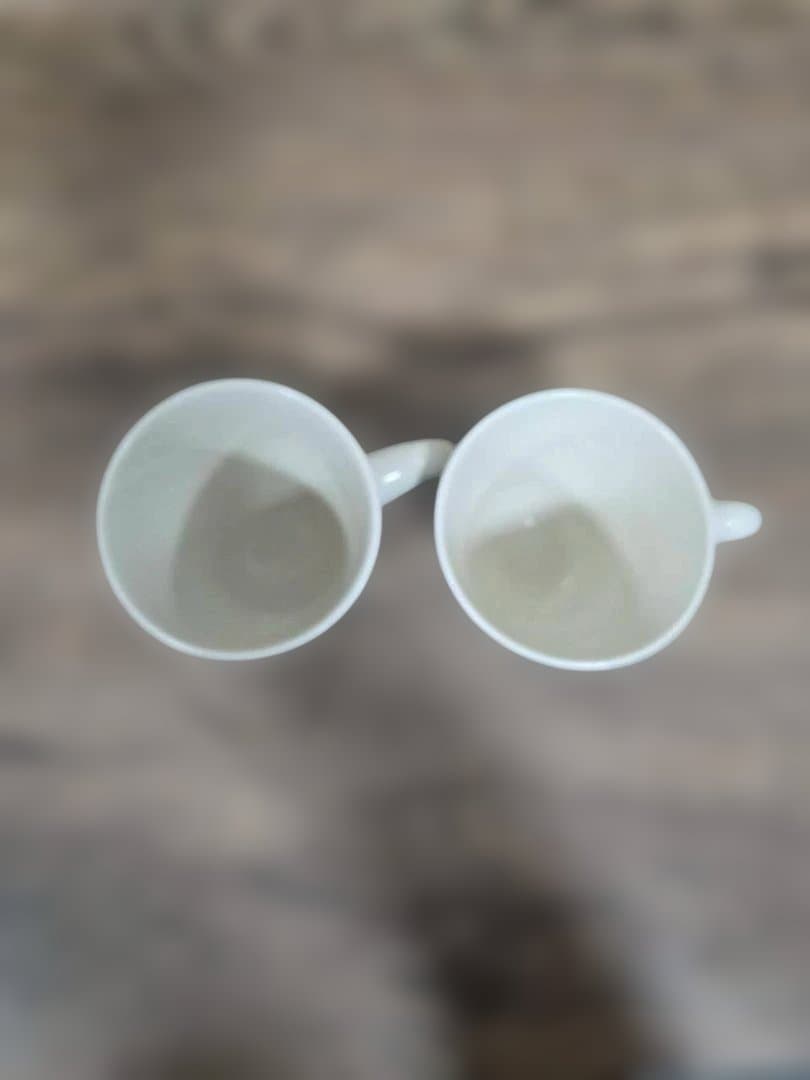 高江洲陶磁器　マグカップ　唐草/青・茶　2個セット