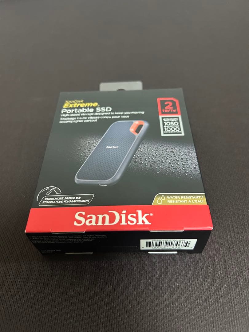 外付けハードディスク・ドライブ SanDisk Extreme Portable SSD 2TB
