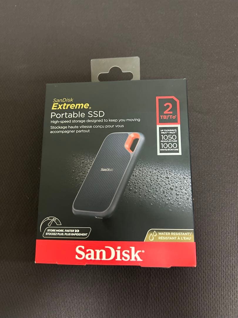 外付けハードディスク・ドライブ SanDisk Extreme Portable SSD 2TB