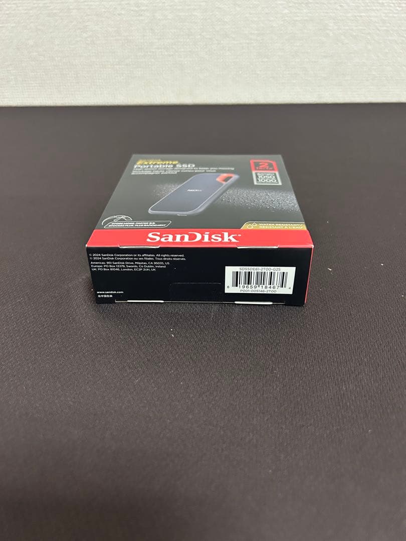 外付けハードディスク・ドライブ SanDisk Extreme Portable SSD 2TB