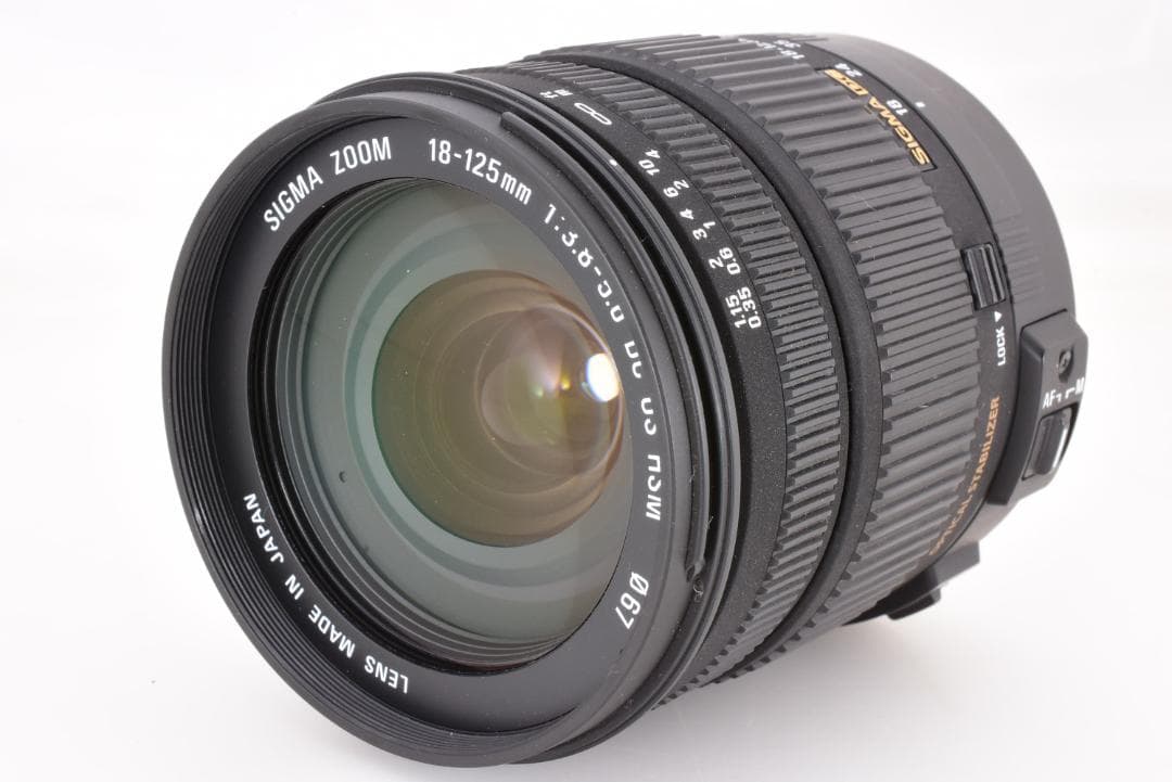 【手振れ補正あり】 SIGMA 18-125mm F3.8-5.6 キヤノン