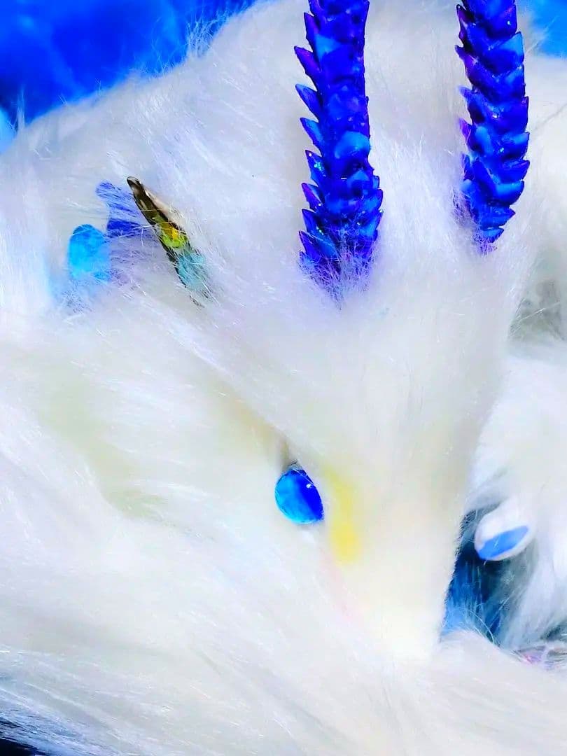 光る瞳蓄光琉球ホタルガラス アートドール ドラゴンartdoll Dragon
