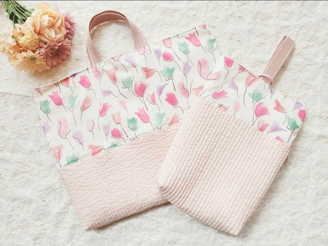 入学グッズ 入園グッズ セット 女の子 リバティ 花柄 ヌビ レッスンバック