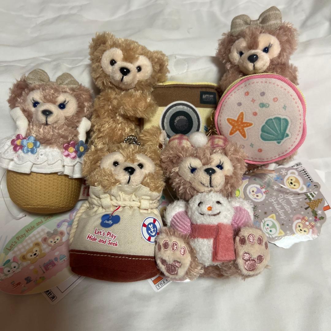 ダッフィ&シェリーメイぬいぐるみストラップ まとめ売り