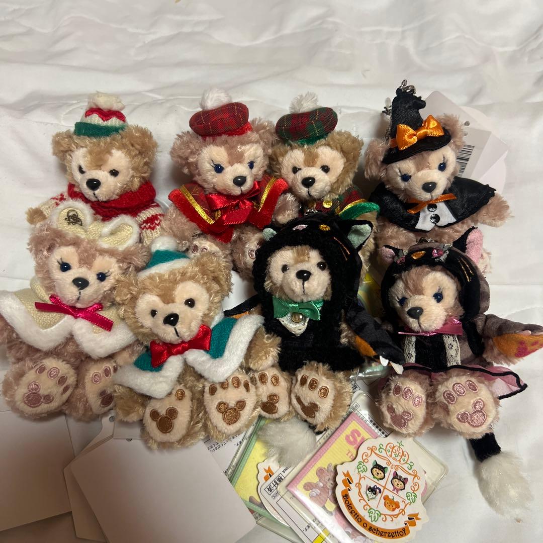 ダッフィ&シェリーメイぬいぐるみストラップ まとめ売り