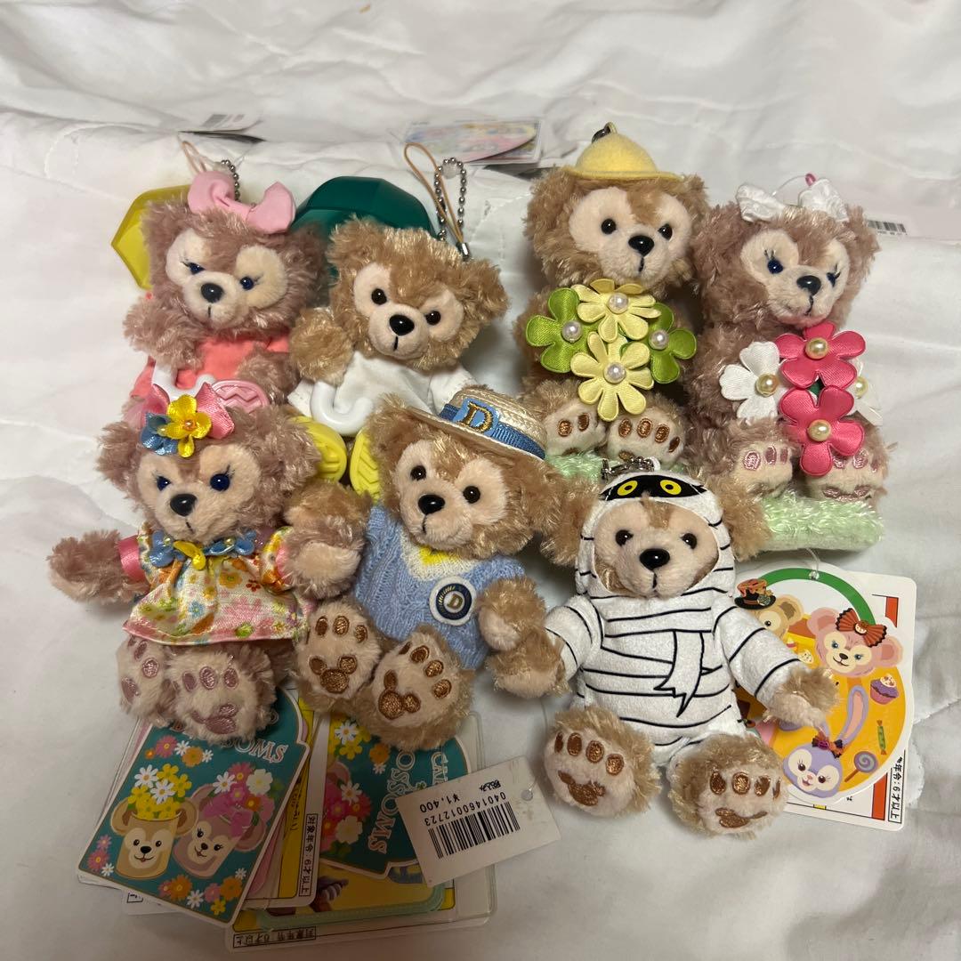 ダッフィ&シェリーメイぬいぐるみストラップ まとめ売り