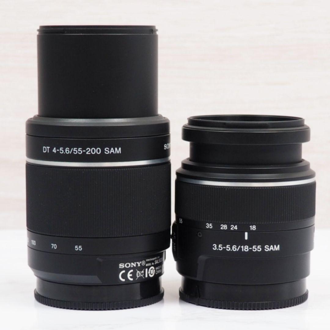 ⭐️SONY α55 ダブルレンズセット 動作良好 一眼レフ 初心者