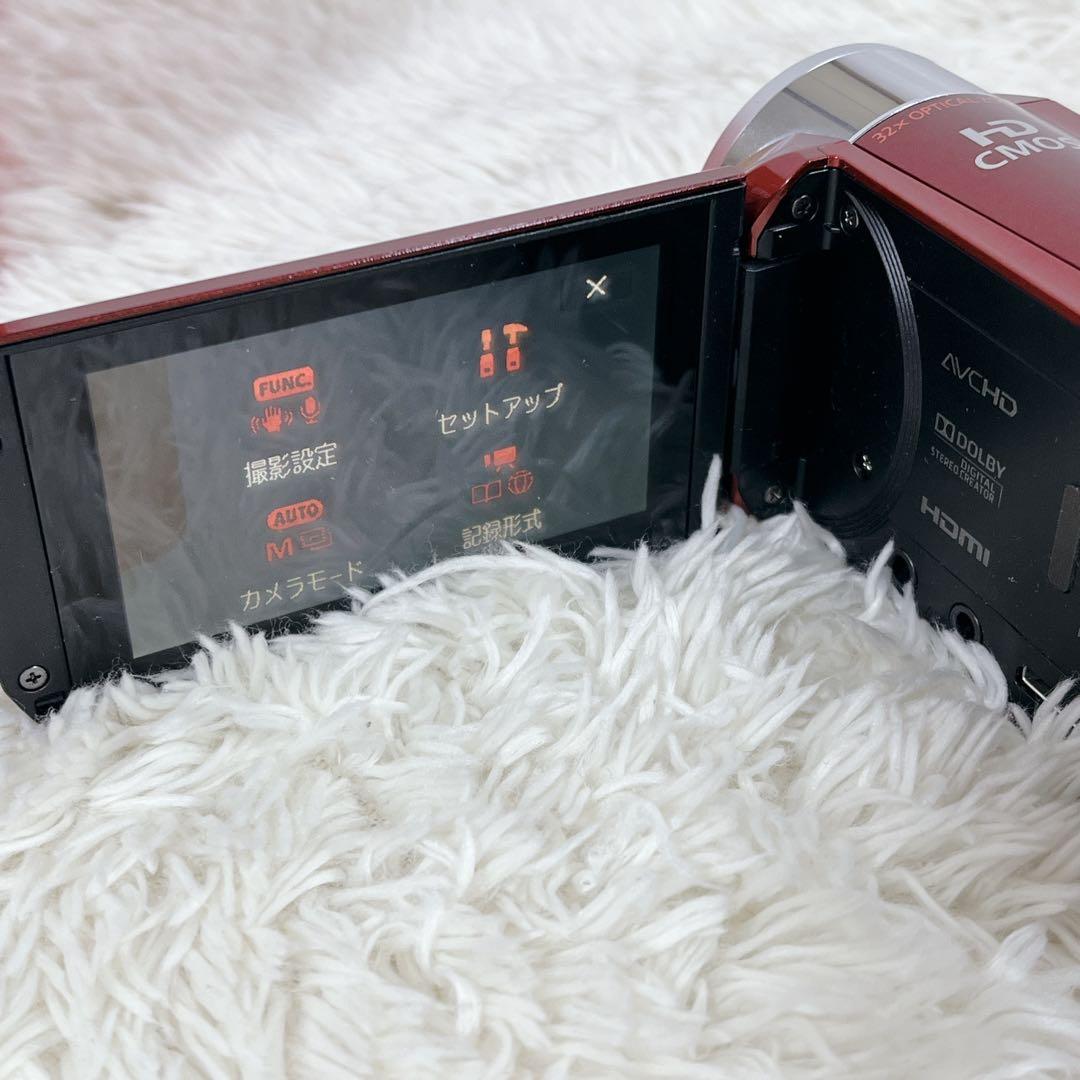 Canon iVIS HF R32 ビデオカメラ 本体　レッド