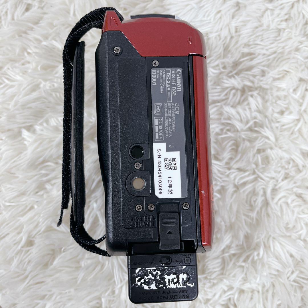 Canon iVIS HF R32 ビデオカメラ 本体　レッド