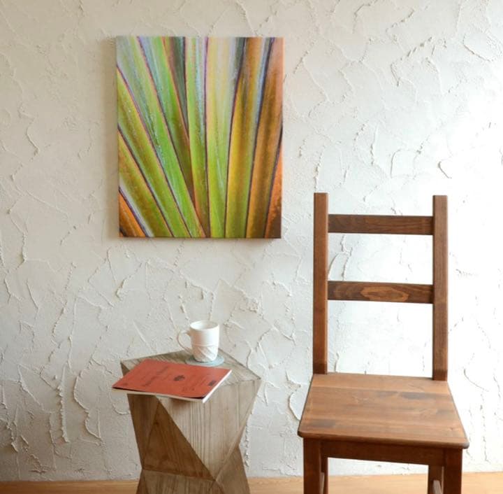アジアン バリ島 タビビトノキ アートパネル 絵画 アフリカン 植物 壁掛け