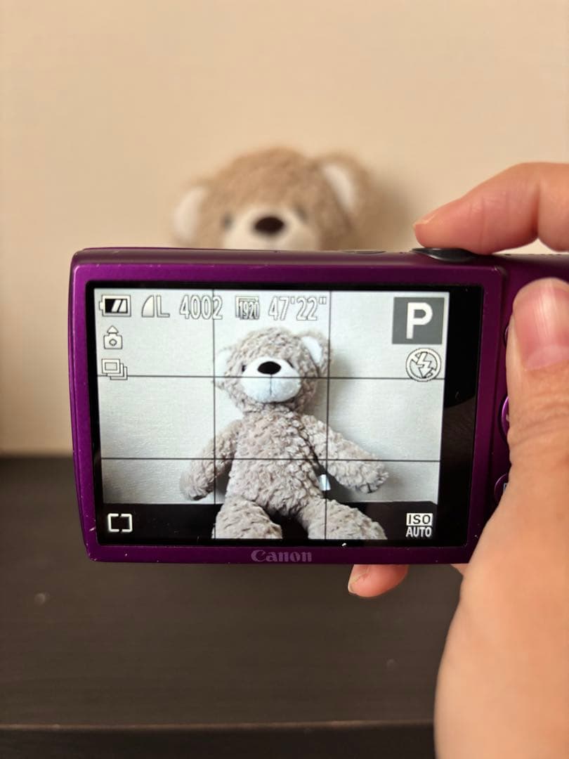 【動作確認済】 Canon IXY パープル 本体と付属品