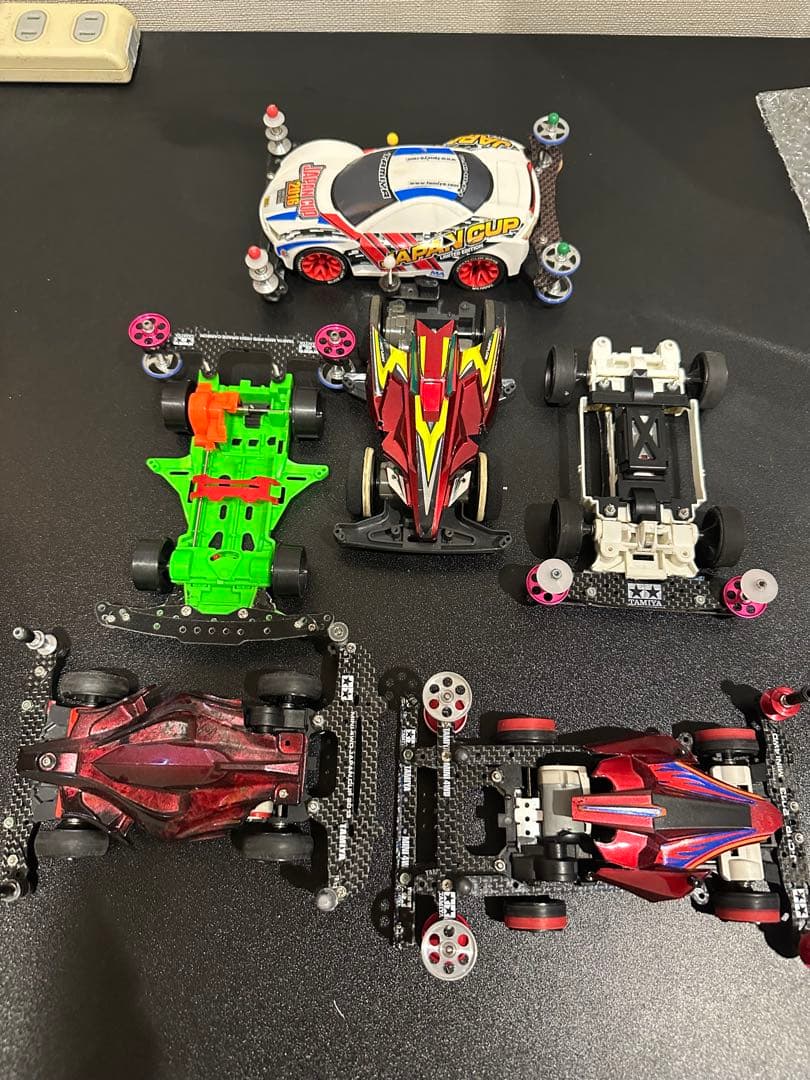 TAMIYA ミニ四駆 2台セット　引退　工具　限定　多数　スピードチェッカー