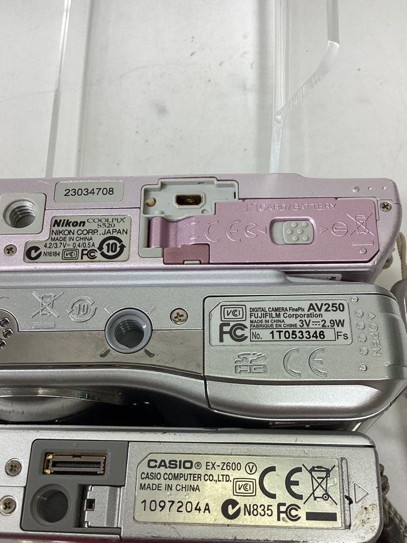 こ*ん様 ジャンク　FUJIFILM、CASIO、Nikon まとめて4点