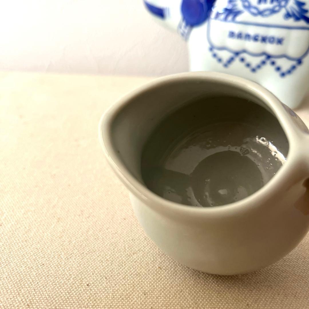 ☆K562○タイ急須ティーポット＆カップ＆ピッチャー【5点】ブルーエレファント